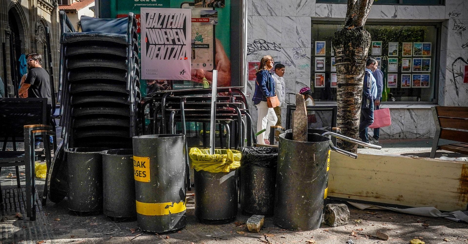 Batalla campal en Vitoria por la presencia de La Falange