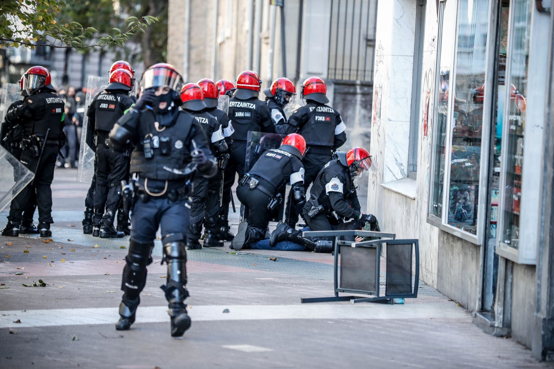 Batalla campal en Vitoria por la presencia de La Falange