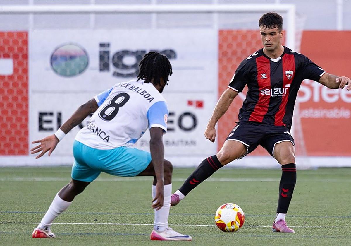 Un lance del encuentro del sábado en Gobela.