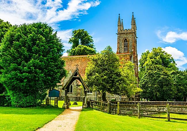 Iglesia de San Nicolás en Chawton, Hampshire.