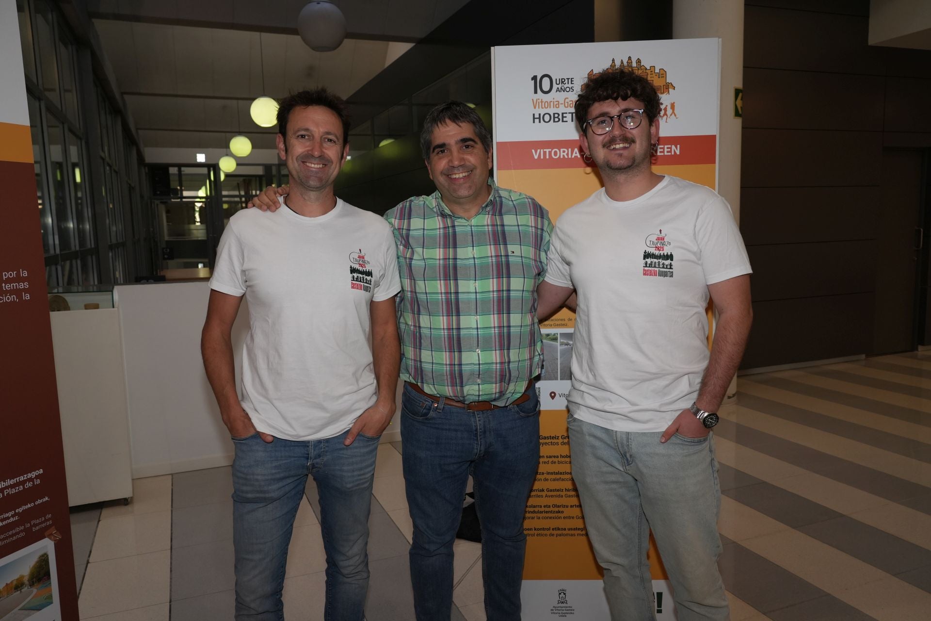 Joseba Perea, Joseba Martínez de Guereñu y Daniel Marijuan.