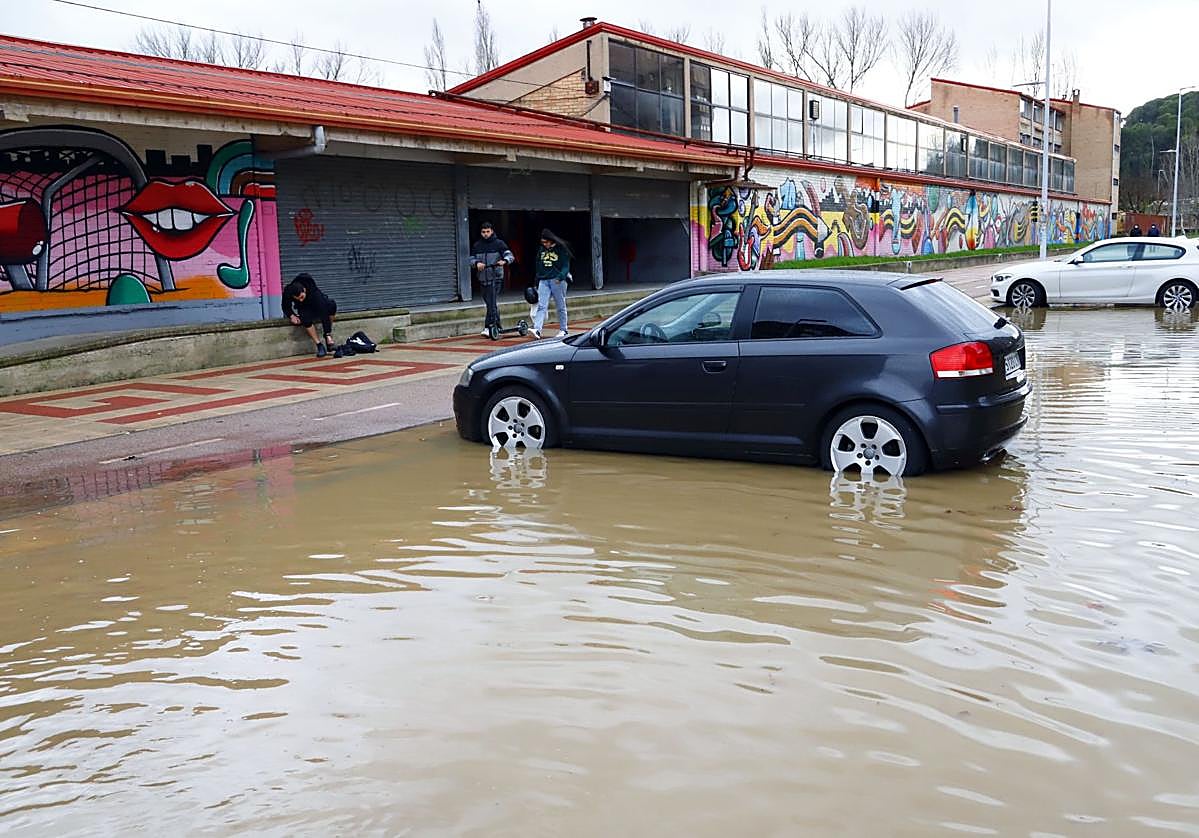 El agua ha llegado a cubrir Avenida de República Argentina en algunas crecidas del Ebro.