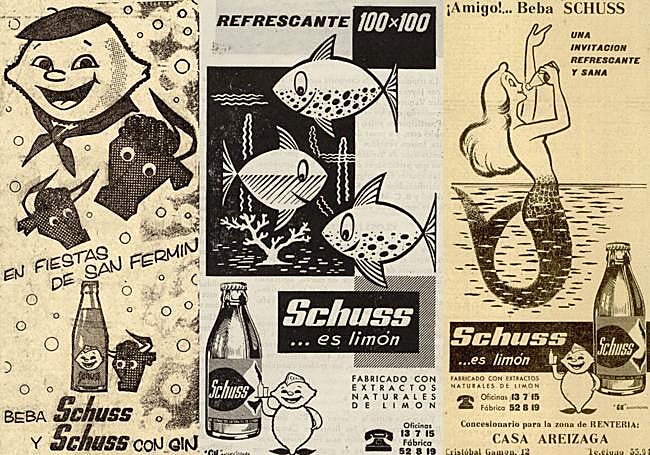 Anuncios de Schuss en prensa. Primeros años 60.