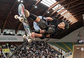 Egoitz Bijueska, durante una de las rondas del campeonato brasileño.