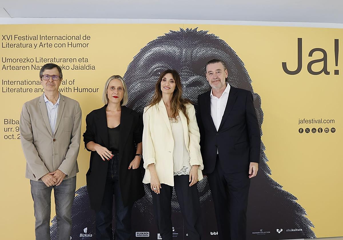 César Coca, Miren Arzalluz, Carolina Ontivero y Miguel Zugaza.