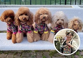 Marta, la sastre de los perros más elegantes de Bilbao.