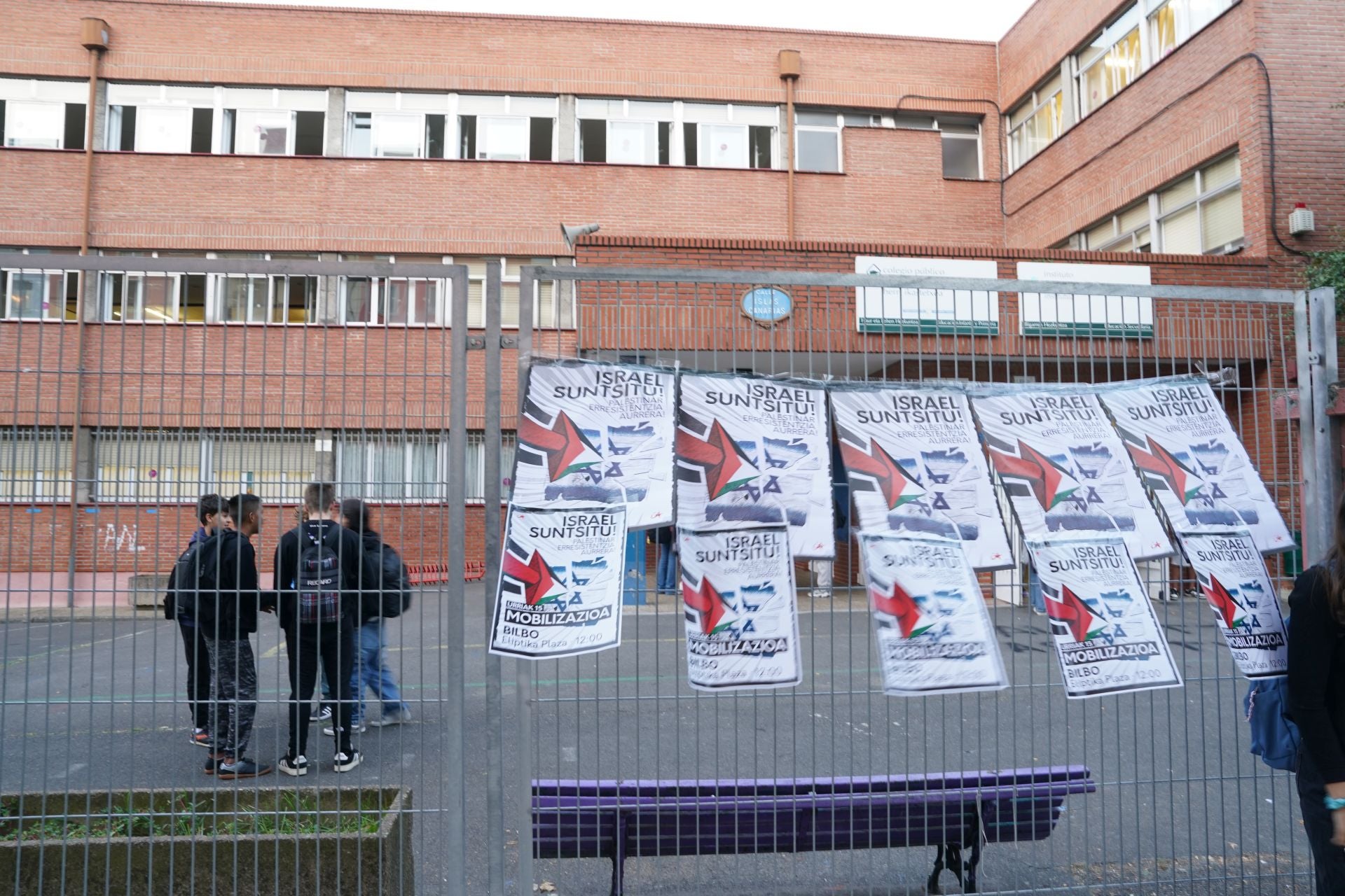 La jornada de huelga en apoyo a Palestina en Bizkaia, en imágenes