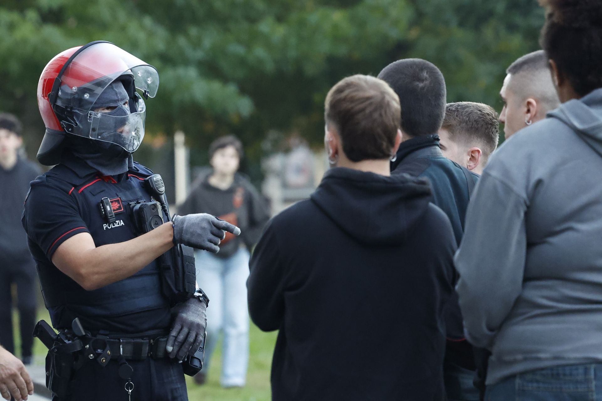 Incidentes en el campus de la UPV/EHU de Leioa durante la huelga en apoyo a Palestina