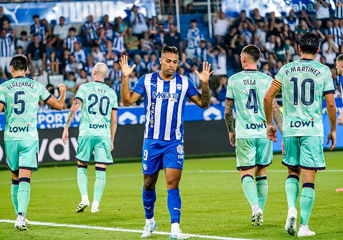 Mariano, durante el partido ante el Levante en Mendizorroza.
