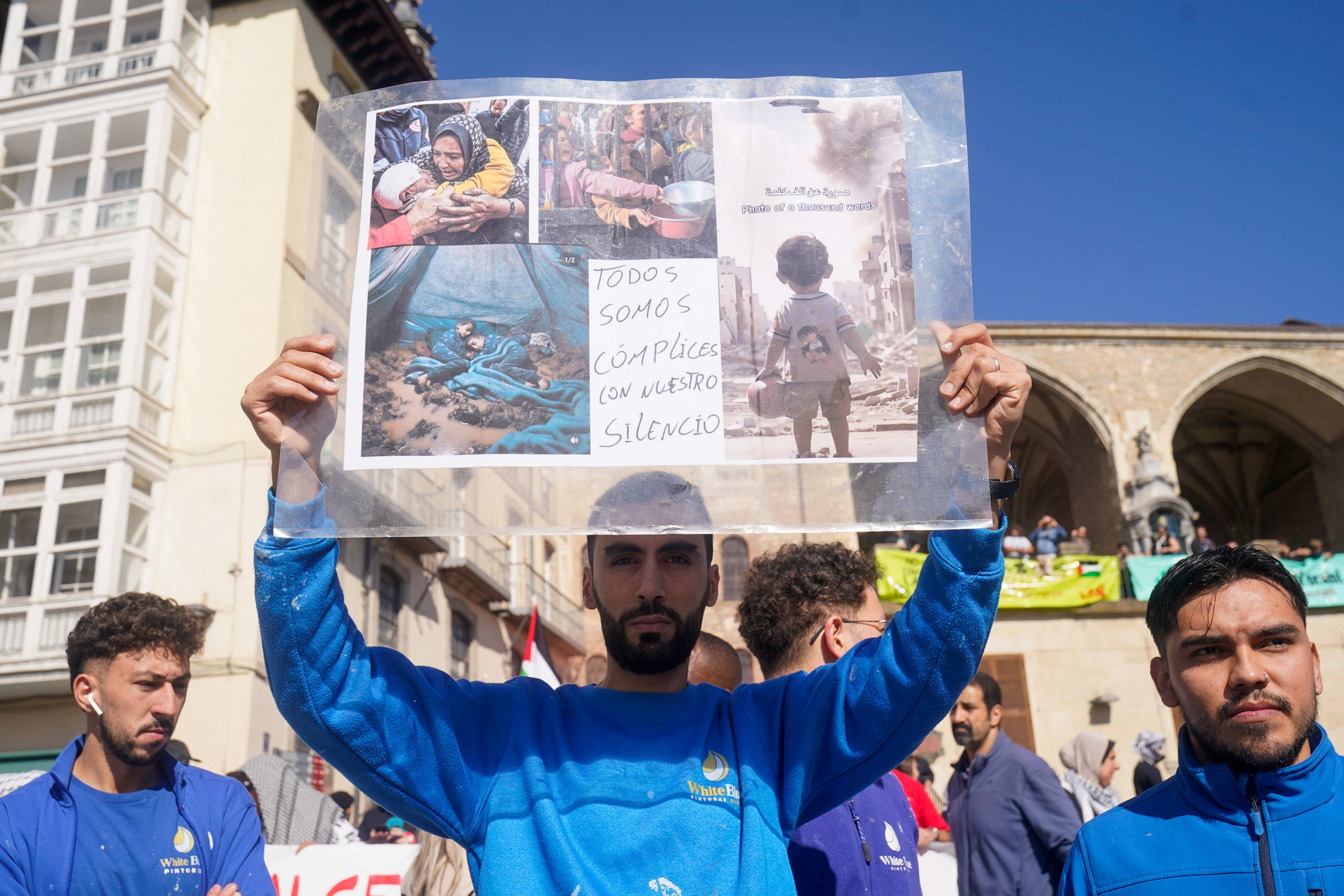 La jornada de huelga en apoyo a Palestina en Álava, en imágenes