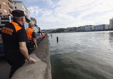 Bordillos, peraltes y una barrera junto a la ría para para proteger Erandio de las inundaciones