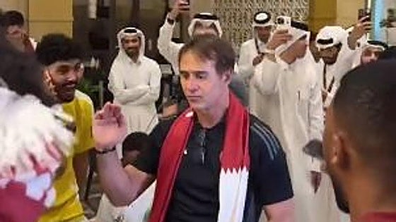 El divertido baile de Julen Lopetegui para celebrar la histórica clasificación de Qatar para el Mundial 2026