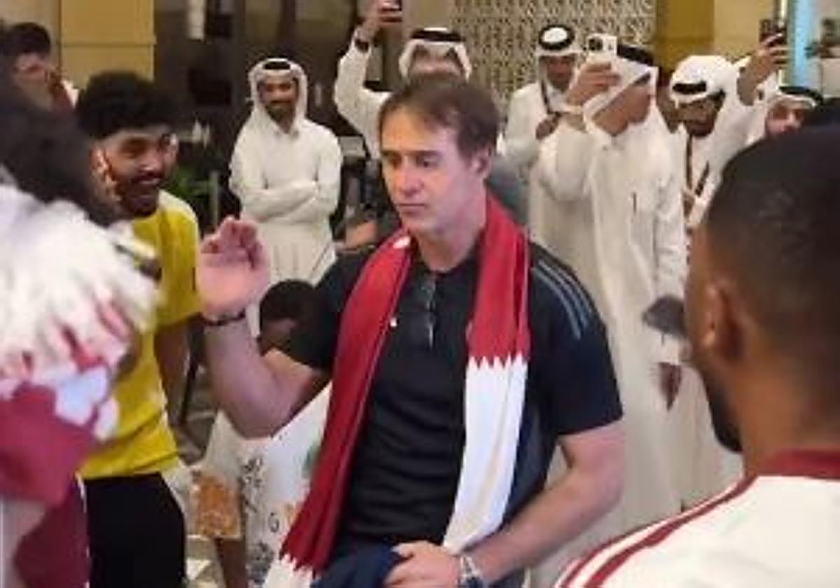 El divertido baile de Julen Lopetegui para celebrar la histórica clasificación de Qatar para el Mundial 2026