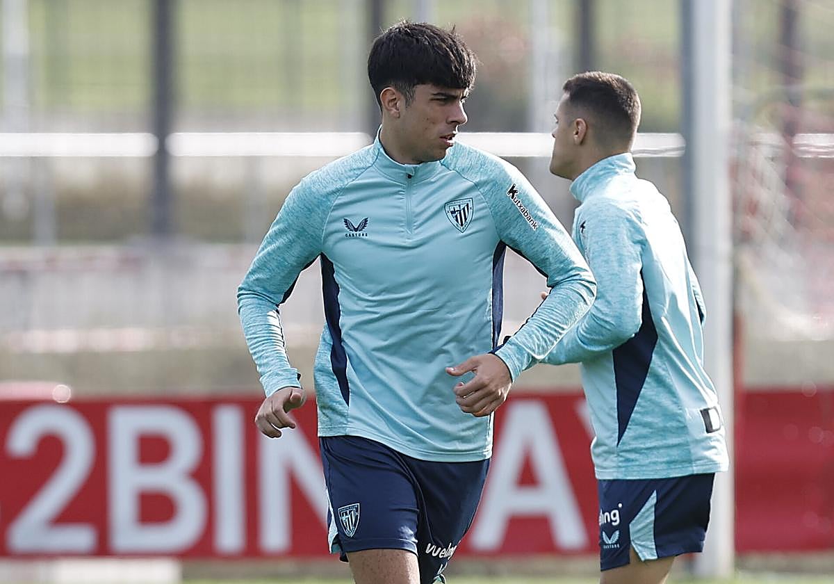 Alejandro Rego se ejercita en Lezama.