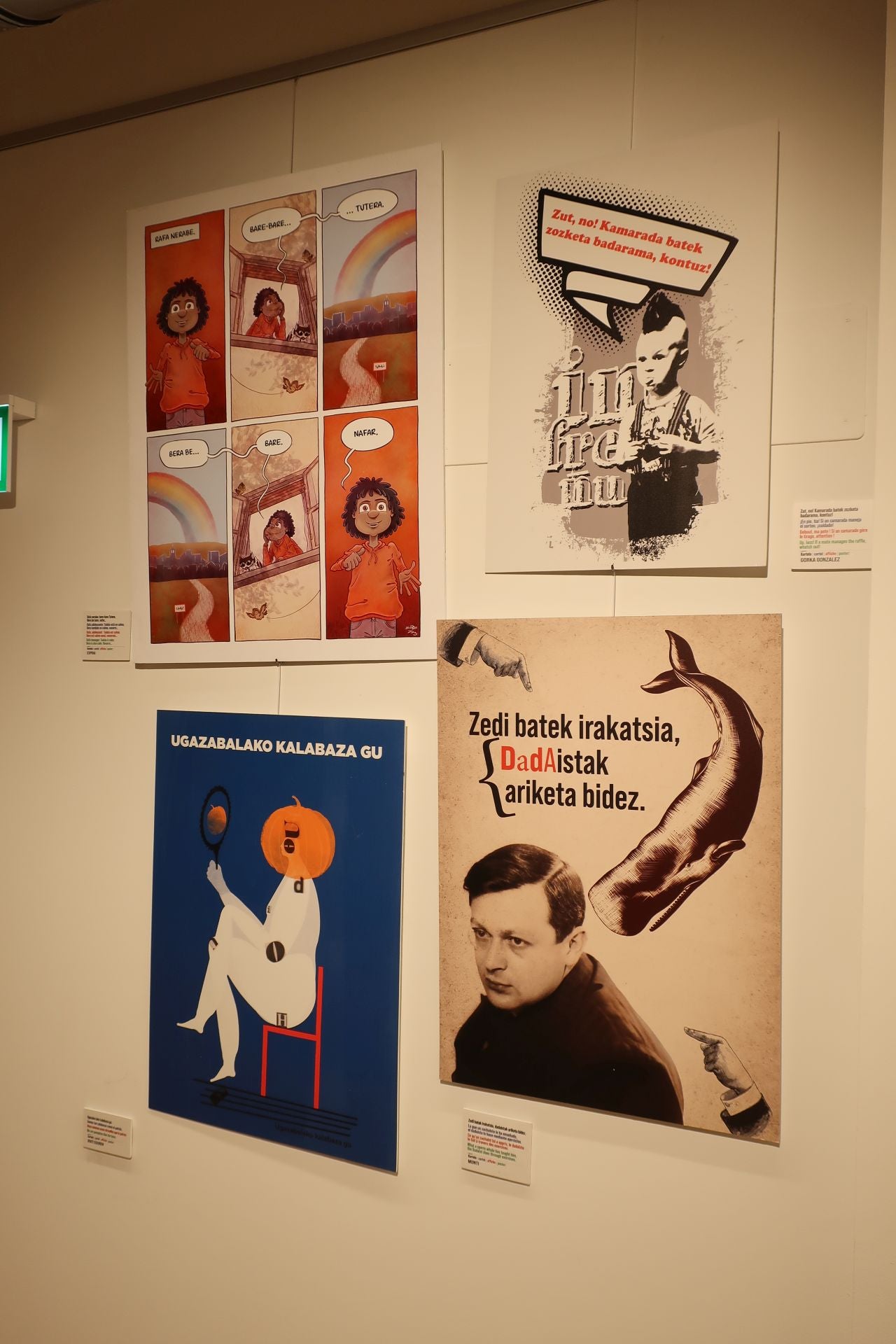 &#039;Markos Gimenoren Karteletrak&#039; erakusketa, irudietan