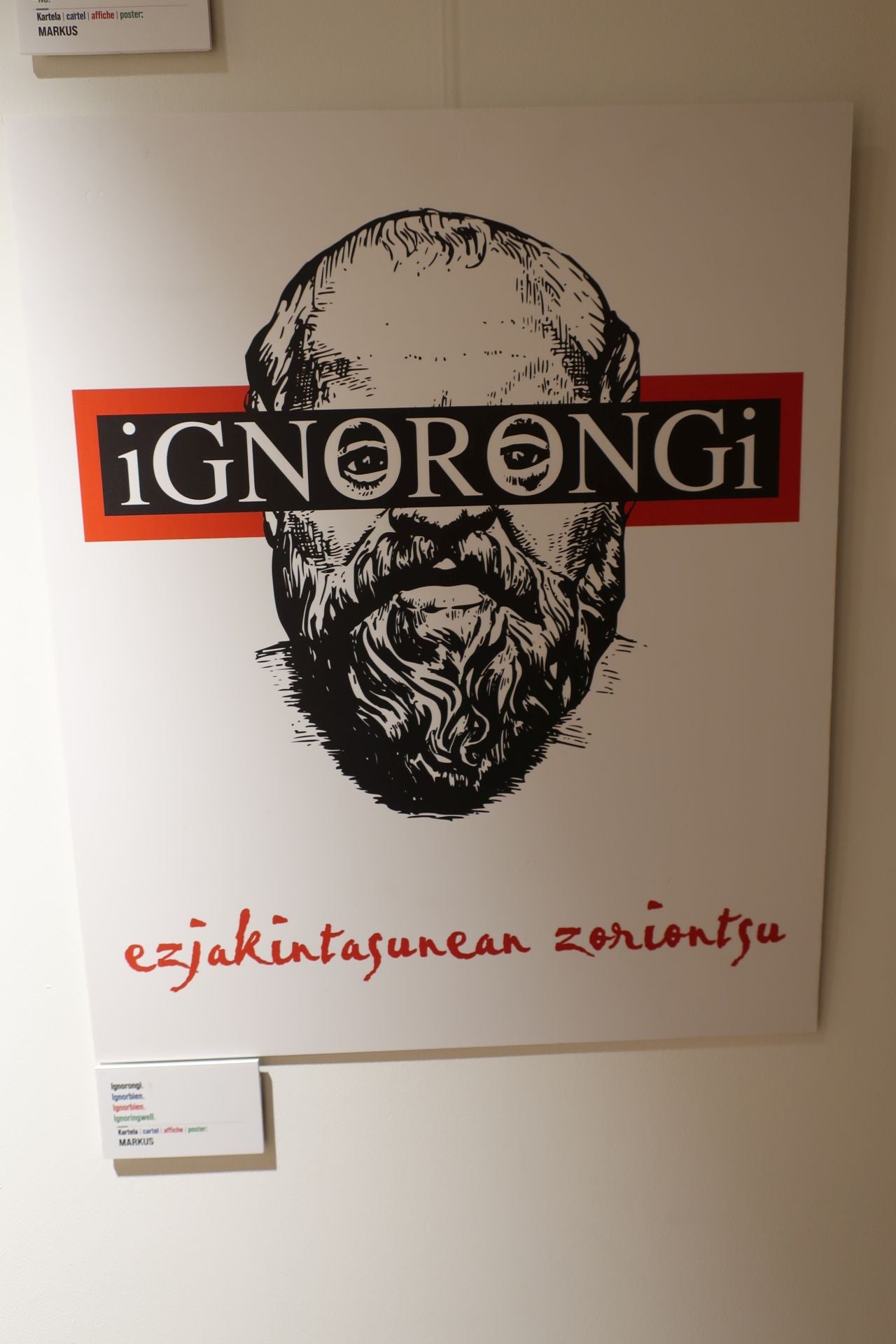 &#039;Markos Gimenoren Karteletrak&#039; erakusketa, irudietan