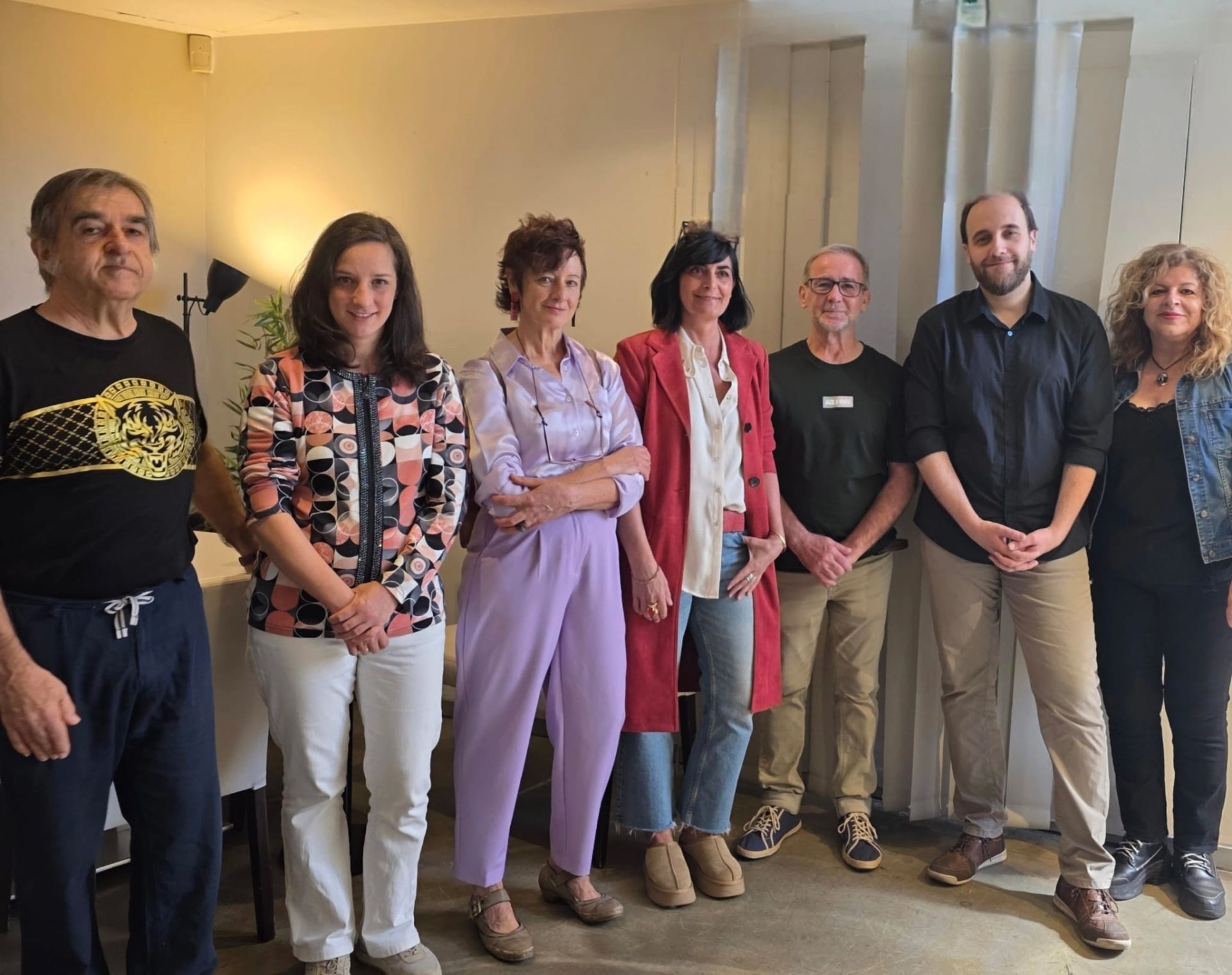 Javier de Reparaz, Elena Sierra, Mila Angulo, Blanca Abajo Alda, Michel Martínez Vela, Miguel Ángel Salgado y Marijo Lojo Escalante.