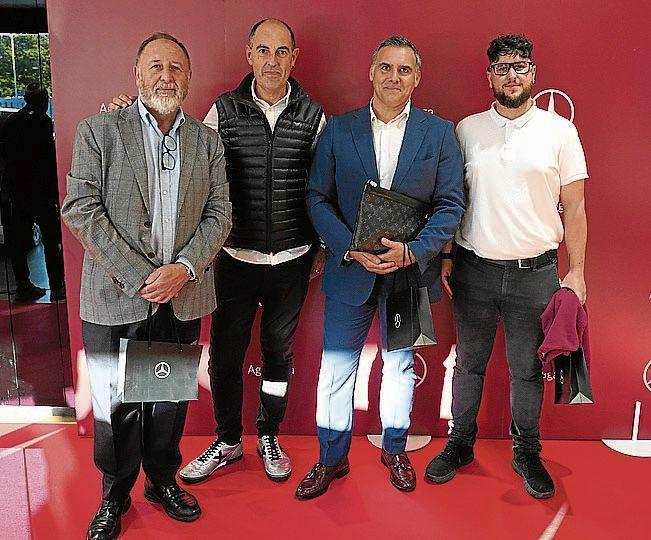 José Antonio García, Richar Pereda, Igor Vega y Adrián García.