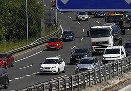 Tráfico a la altura de Erandio.