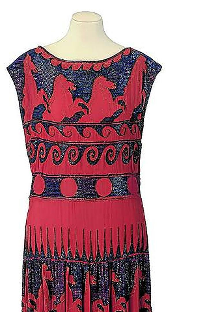 Imagen - Vestido conocido como 'Vase Grec' (1921) de la diseñadora Marie-Louise Favot.