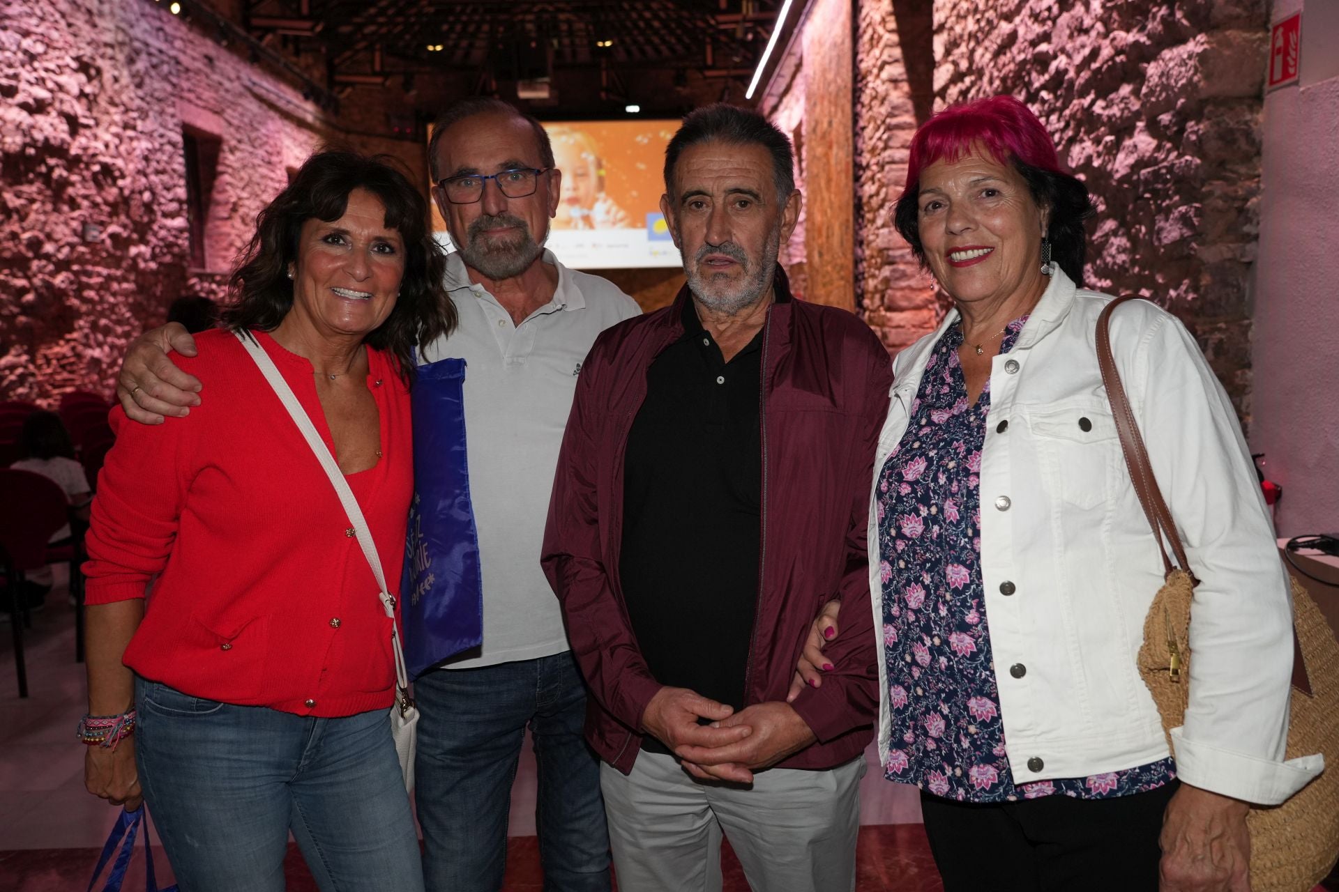 Kontxi Gómez, Toño Municio, Ángel Vélez de Mendizábal y Rosa María Guevara.