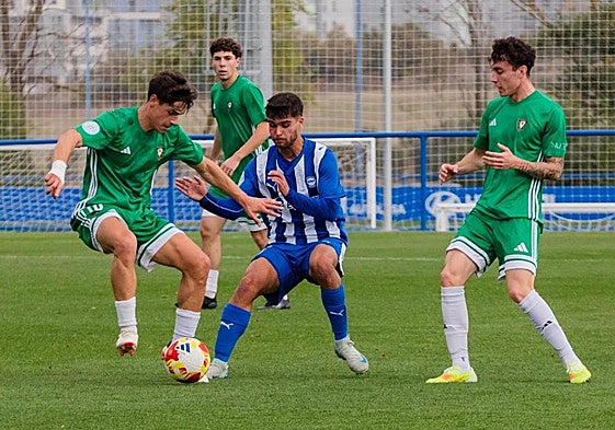 Un lance del partido.