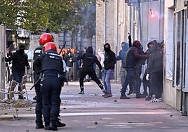 Disturbios el pasado 12 de octubre en Vitoria.