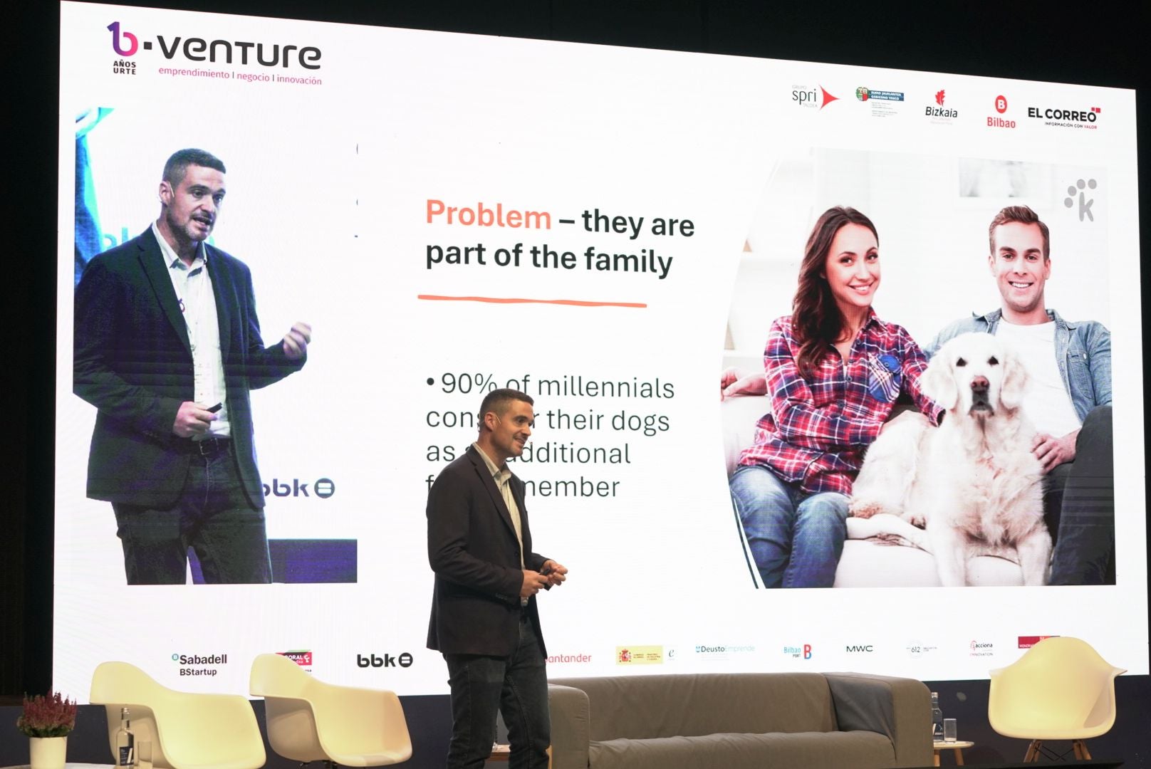 Albert Icart, cofundador de Kibus Petcare, empresa que participó en 2019 y ha vuelto esta mañana a B-Venture.