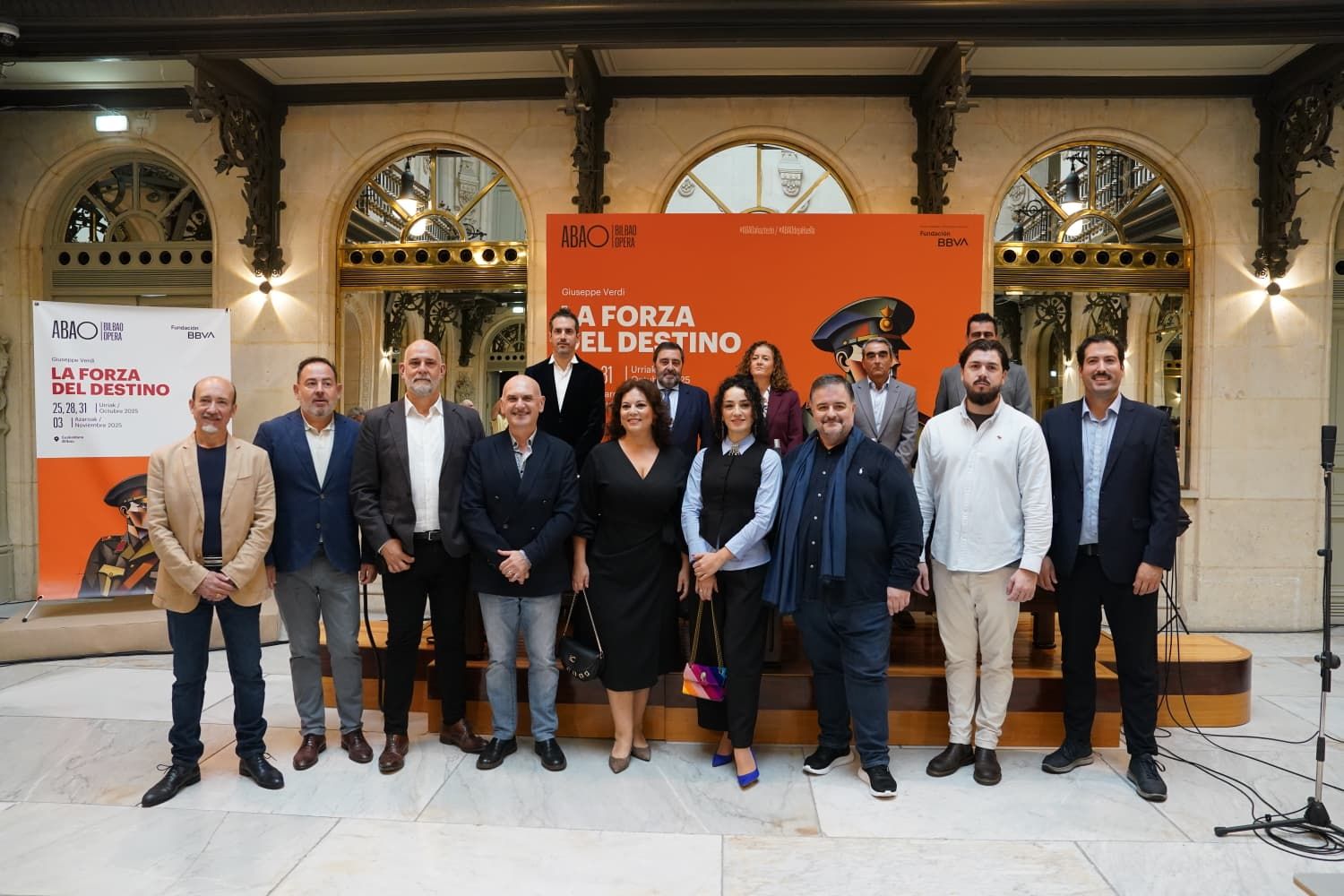 Presentación de 'La forza del destino' este lunes en Bilbao.
