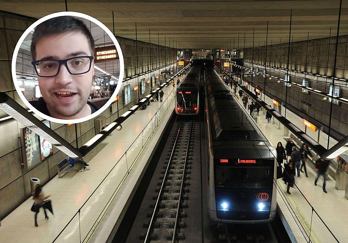 El truco de un bilbaíno para cambiar de línea de metro en San Ignacio: «Para que no te toque correr por el andén»