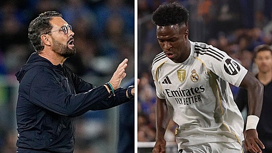 Vinicius saca de quicio a Bordalás tras provocar la expulsión de Nyom en 30 segundos: «Buen cambio...»