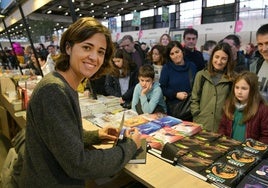 Nerea Loiola idazlea, iazko Durangoko Azokan.