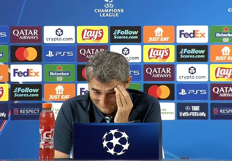 La pregunta más surrealista a Valverde: «¿Les ha dicho a sus jugadores que van a meter 9-0 al Qarabag?»