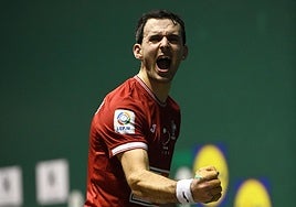 Jokin Altuna, en su último partido del acotado frente a Bakaikoa.