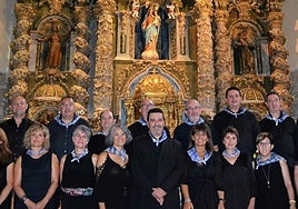 Parte del coro Erribera Beitia, que participa en 'Recorriendo Álava'.