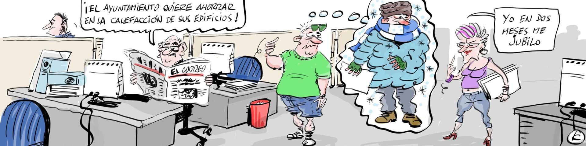La viñeta de Cerrajería sobre lo que le cuesta al Ayuntamiento de Vitoria calentar sus edificios