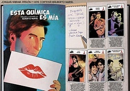 Una de las páginas del cómic sobre la vida del músico de Úbeda, ilustrada por el dibujante bilbaíno Alberto Muriel.