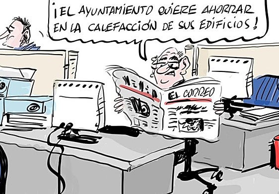 La viñeta de Cerrajería sobre lo que le cuesta al Ayuntamiento de Vitoria calentar sus edificios