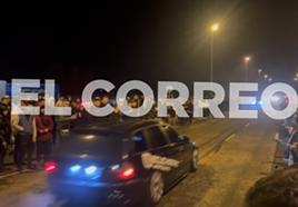 Cientos de jóvenes han trasladado a Lantarón las carreras ilegales tras una quedada en Zigoitia.