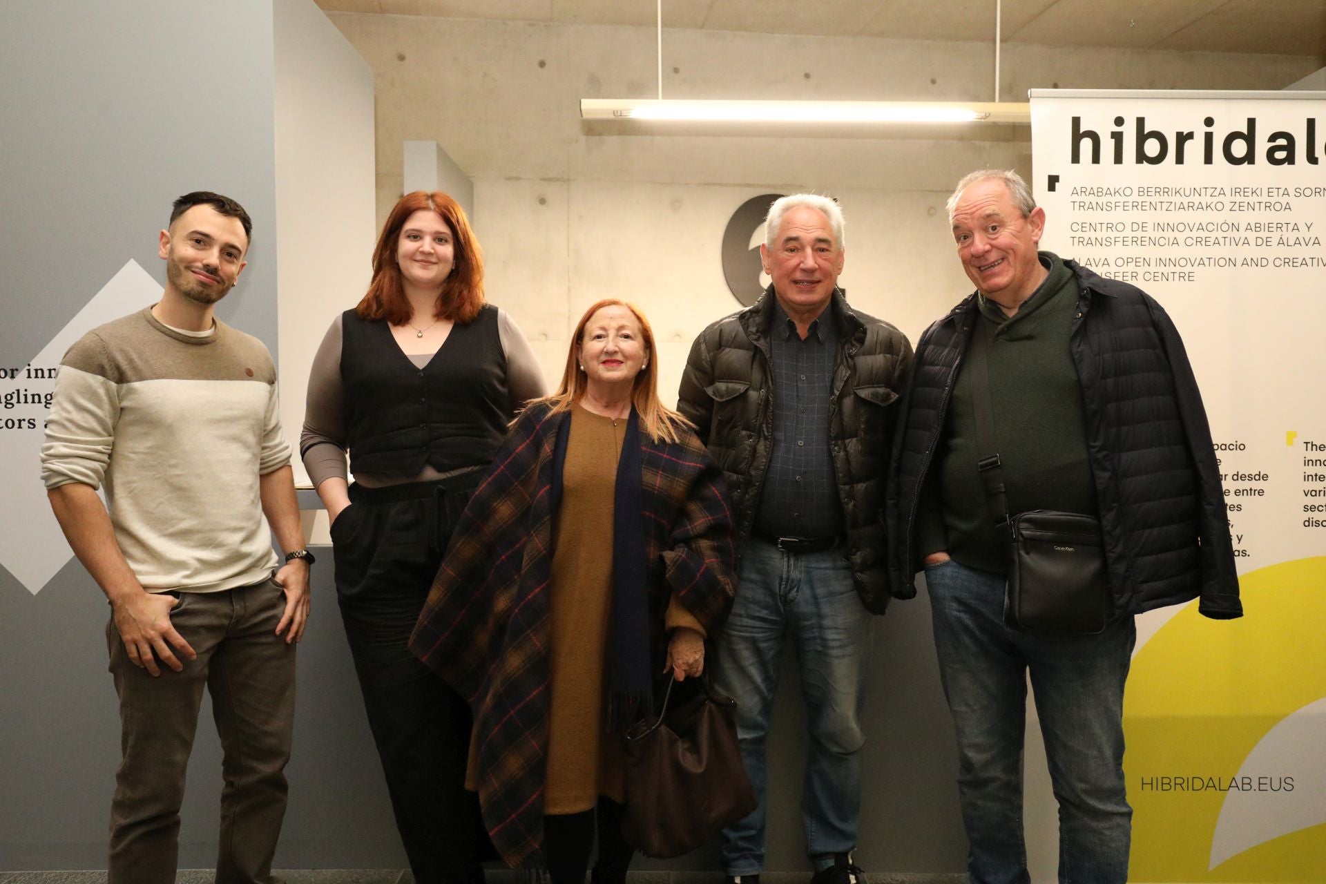 Jon Gómez de la Iglesia, Izaskun López de Maturana, Rosa Murguía, José Luis Azkarate y José María Armentia.