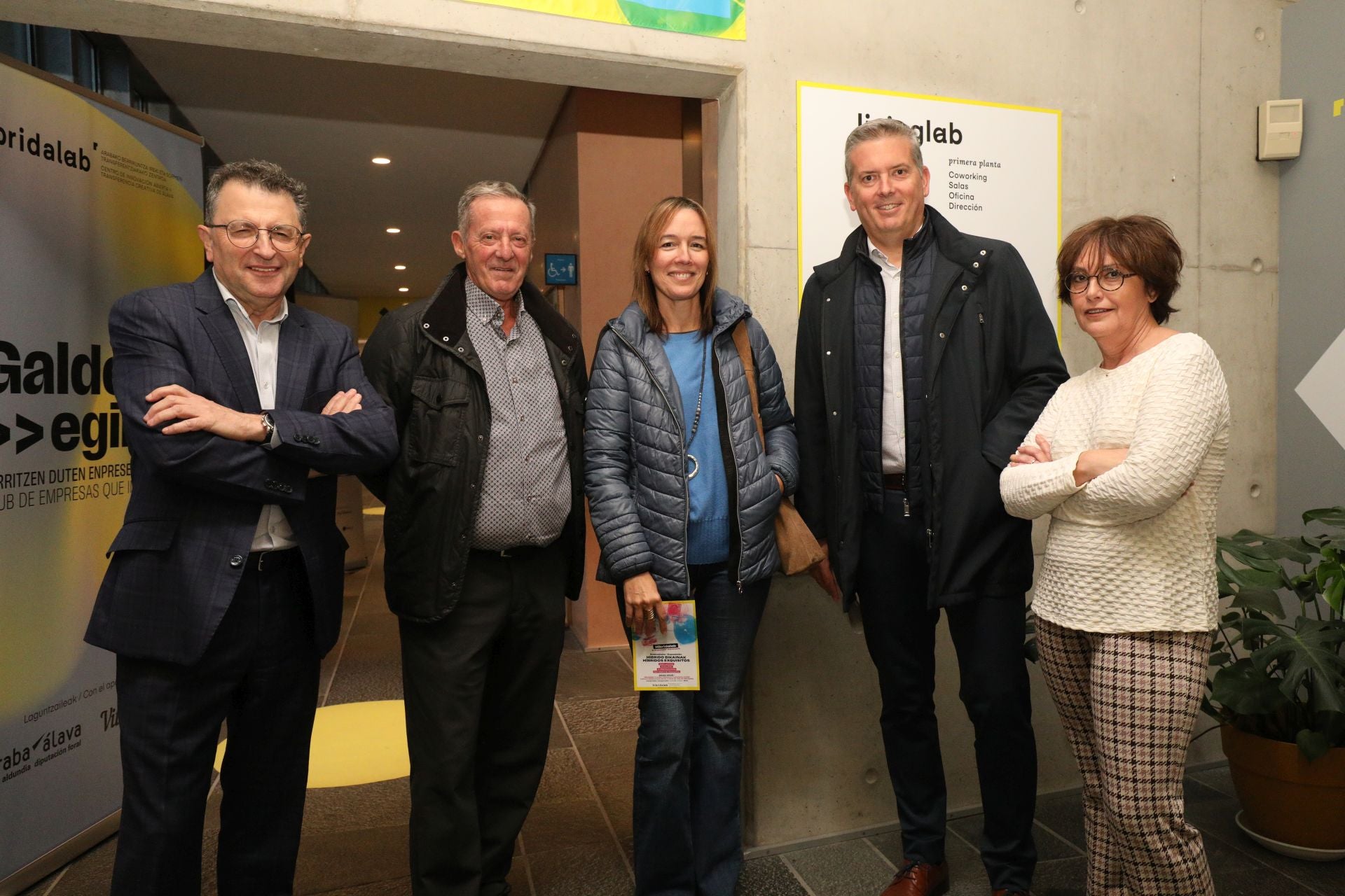 Roberto Gómez de la Iglesia, Gotzon Azkarraga, Arantza Ibañez de Opacua, Iñaki Eguílaz y Miren Martín.