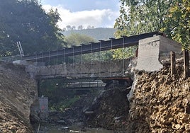 Las obras del socavón de la calle San Miguel de Amorebieta entran en su fase decisiva