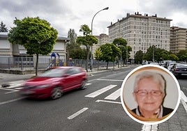 Una imagen anterior de la calle Paula Montal ajena al atropello. En el círculo, sor Isabel.