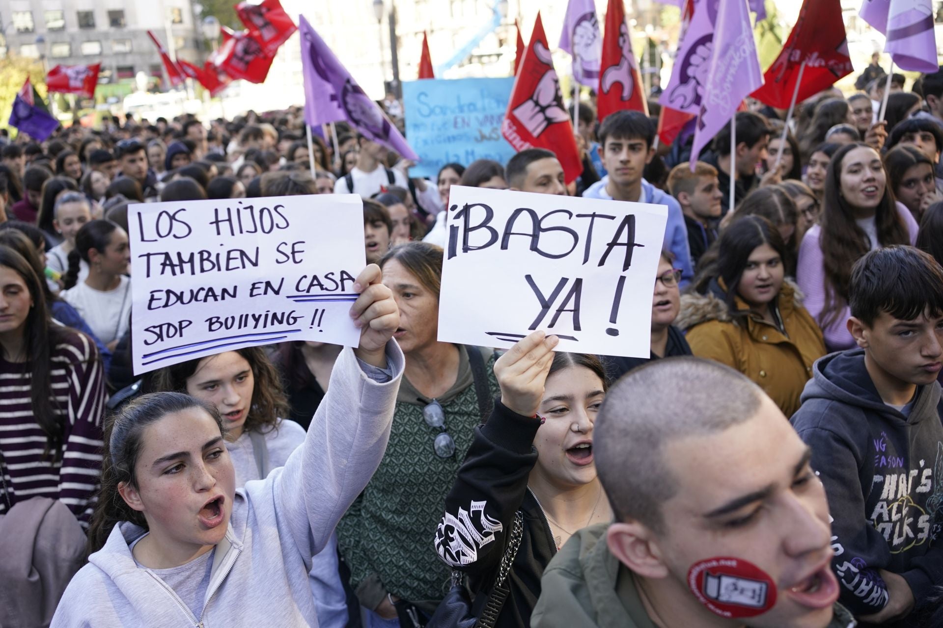 Manifestación contra el &#039;bullying&#039; en Bilbao