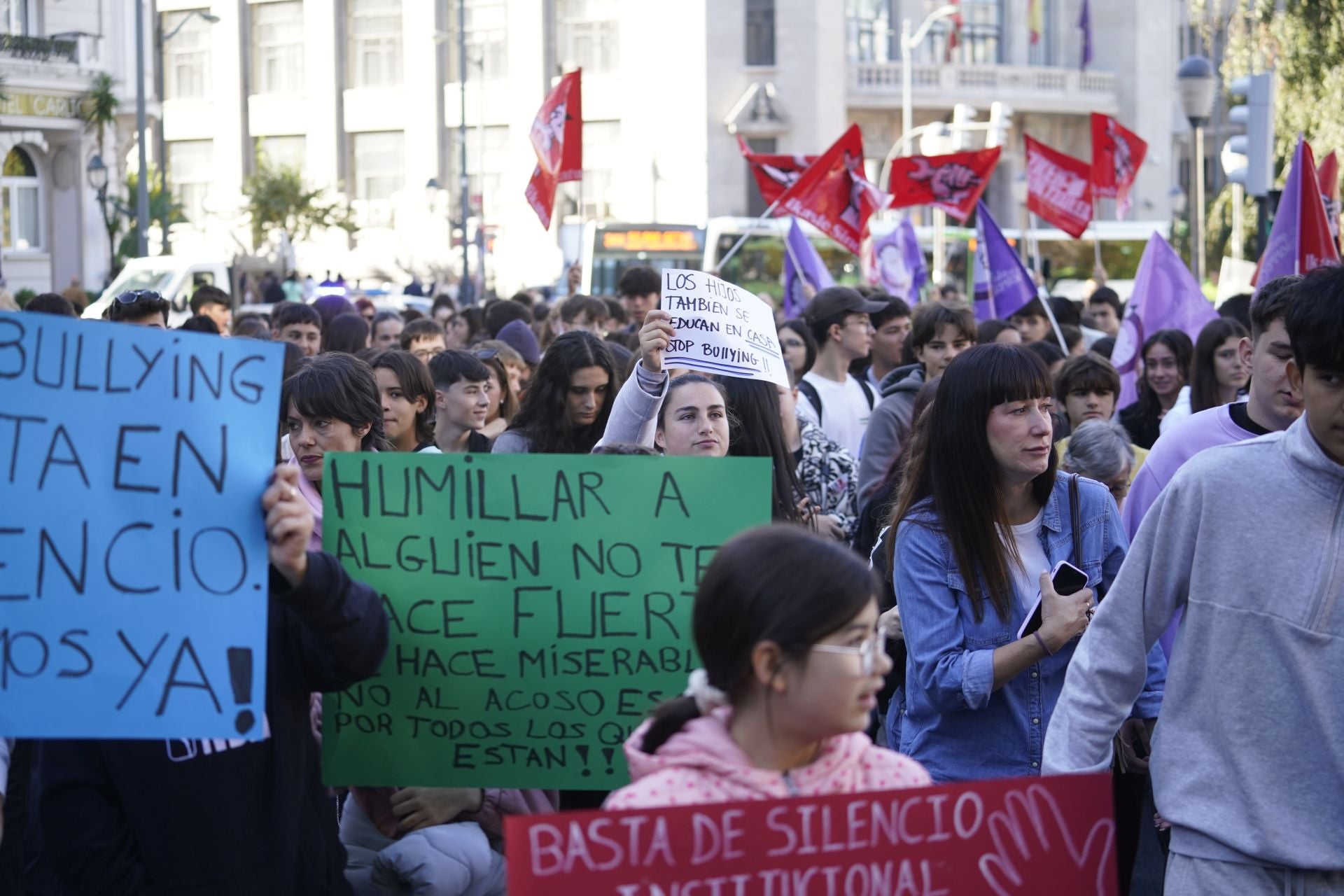 Manifestación contra el &#039;bullying&#039; en Bilbao