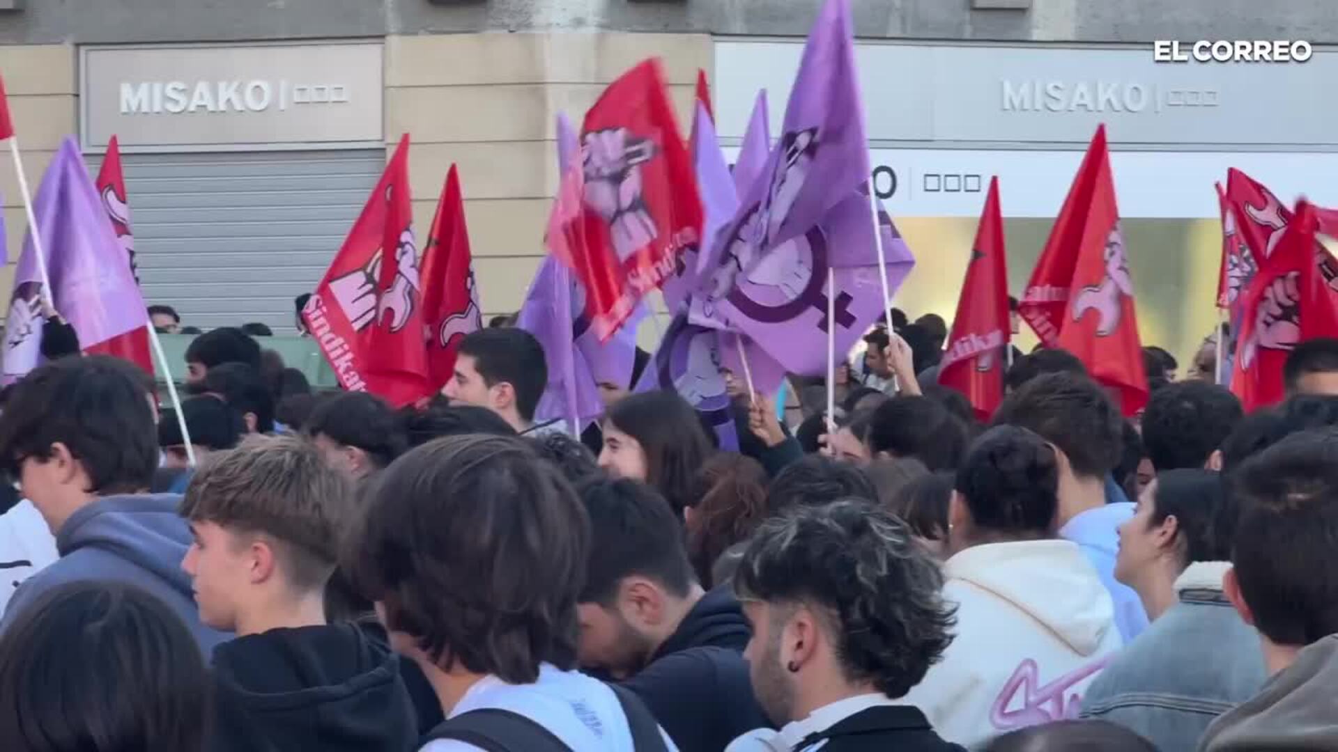 Sumado Cientos de estudiantes se han sumado a la huelga convocada este martes ...
