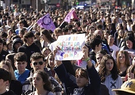 Manifestación contra el 'bullying' en Bilbao