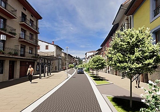 Proyección de cómo se espera que quede la calle tras la obra.