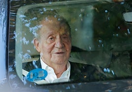 Juan Carlos I, en una reciente visita a Sanxenxo.