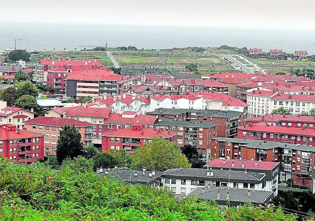 Vista general del municipio de Sopela